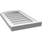 Ekena Millwork Arch Top Surface Mount PVC Gable Vent: Functional, w/ 2"W x 2"P Brickmould Sill Frame, 14"W x 24"H GVPAR14X2403SF - alternate 3